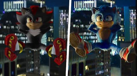 SONIC Movie 2 OLD Design VS NEW Design SHADOW VS SONIC 6 YouTube