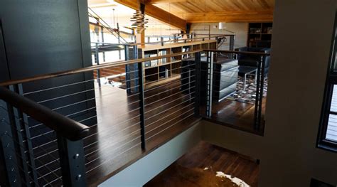 Modern Craftsman Chalet Cable Railings And Stairs American Craftsman