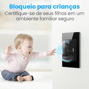 MIUCDA Tomada Inteligente WiFi Porta USB Tipo C Tomada De Parede