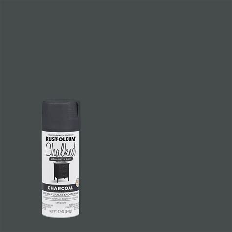 Rust Oleum 12 Oz Chalked Charcoal Ultra Matte Spray Paint 6 Pack