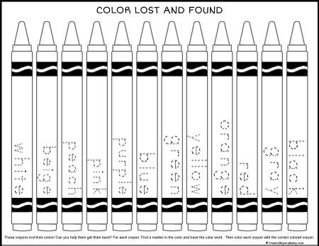 The Day The Crayons Quit Educational Book Activity For Kids