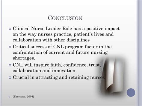 Ppt The Role Of Clinical Nurse Leaders Powerpoint Presentation Free