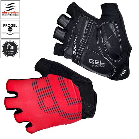 Gants Pro Gel Rouge Bj Rka Tout L Quipement Du Cycliste