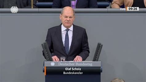 Video Regierungserklärung des Kanzlers Bundesregierung