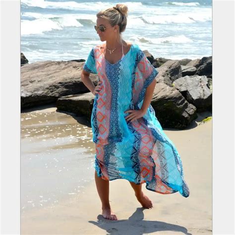 Chiffon Long Beach Dress Sexy Beach Cover up Bathing Suit Cover ups Summer Beach Dress Swimsuit ...