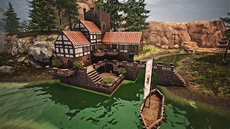 How To Build A Medieval House Timelapse Conan Exiles Youtube