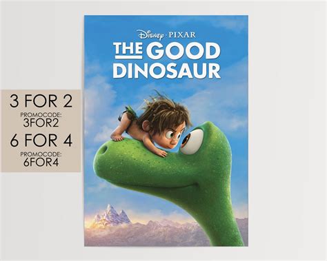 The Good Dinosaur 2015 Poster Disney Pixar Movie Poster Art - Etsy