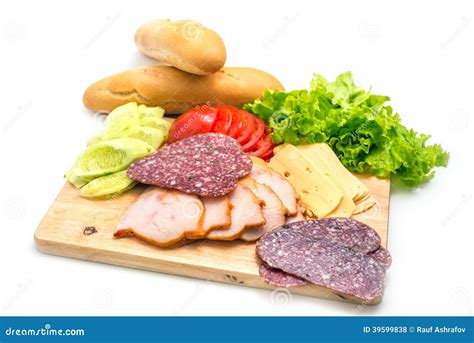 Sandwich ingredients stock photo. Image of board, roasted - 39599838