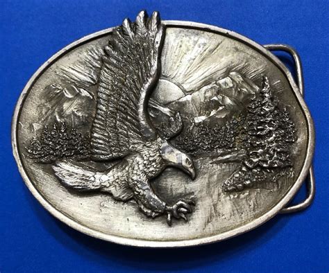 Vintage Siskiyou The Eagle Belt Buckle Gem