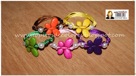 Topitos De Colores Pulseras Primavera Verano