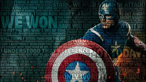 Captain America Avengers Typography Marvel Quotes Loki Quote Hd