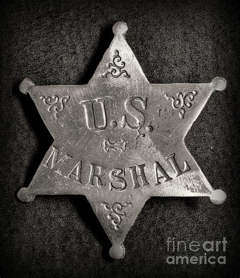 Us Marshal Law Enforcement Badge Cowboy By Paul Ward Badge