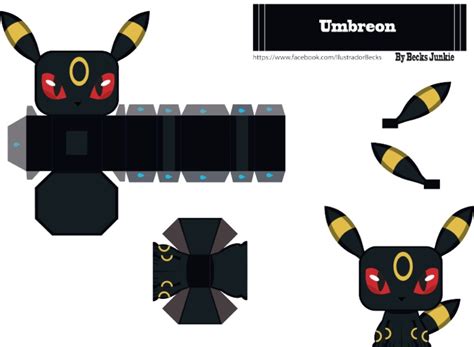 Papercraft Pokemon Umbreon