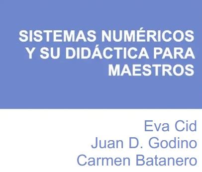 Sistemas numéricos y su didáctica para maestros Uruguay Educa