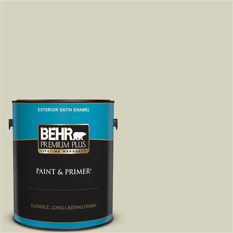 Behr Premium Plus 1 Gal Ppf 14 Traditional Tan Satin Enamel Exterior