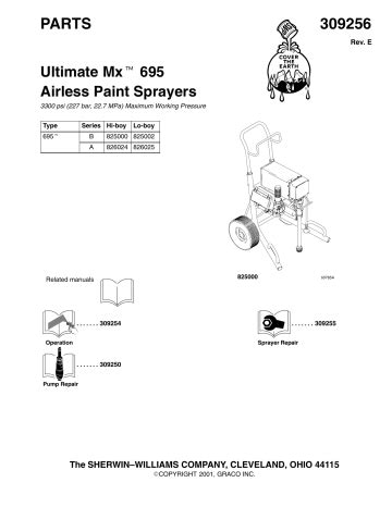 Graco 309256 Sherwin Williams Ultimate Mx 695 Airless Paint Sprayers ...