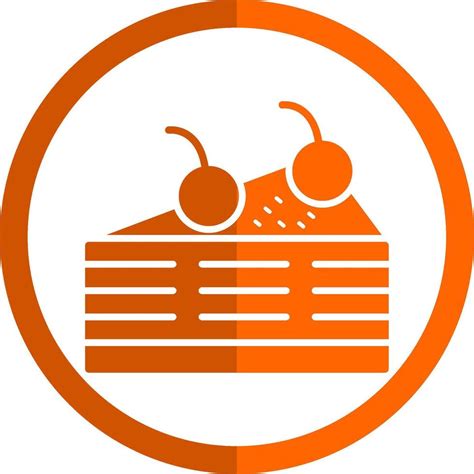 Pastelería glifo naranja circulo icono 42744200 Vector en Vecteezy