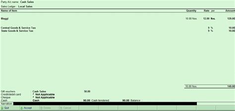 How To Create A GST Taxable POS Invoice In Tally Tally Knowledge