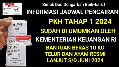 JADWAL PENCAIRAN PKH TAHAP 1 2024 SUDAH DI UMUMKAN KEMENTERIAN KEUANGAN