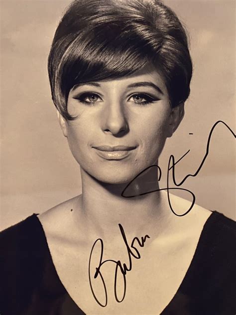 Barbra Streisand Signed Photo 8x10 Inches