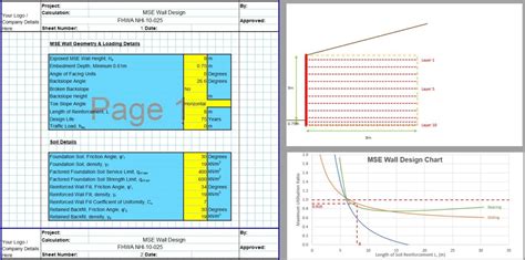 Mse Retaining Wall Design Spreadsheet1 Civilweb Spreadsheets