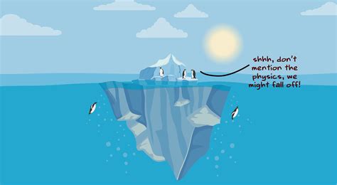 iceberg drawing diagram innovation iceberg model   illustration