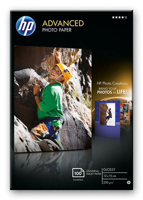 Hp Advanced X Gsm Glossy Photo Paper Sheets Ebuyer