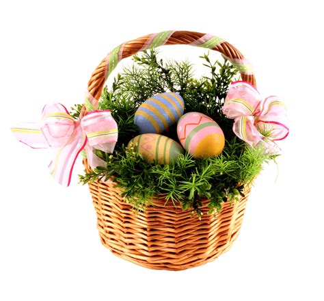 Easter Basket Eggs Transparent Png Stickpng