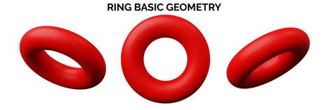 White Background Featuring A Birch Torus In 3d Rendering, Graphics ...