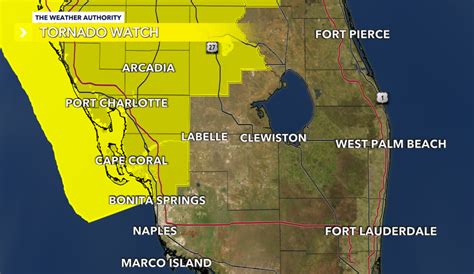 Tornado Watch Issued For Swfl Cities