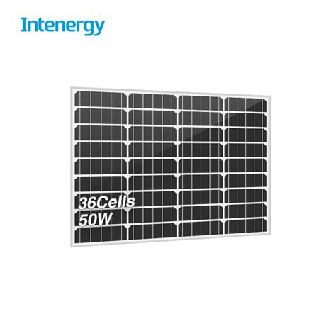 Intenergy Latest Customized 50 Watt Monocrystalline Solar Panels Buy