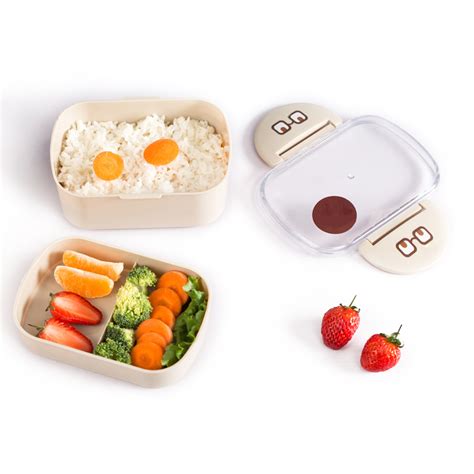 Tuuth Lunchbox Plastic Magnetron Draagbare Dubbele Grandado