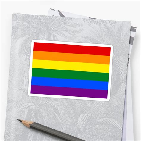 Gay Pride Rainbow Flag Sticker By Thatgirltheykno Redbubble