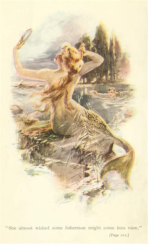 Vintage Mermaid Print More More Mermaid Fairy Mermaid Print Mermaid