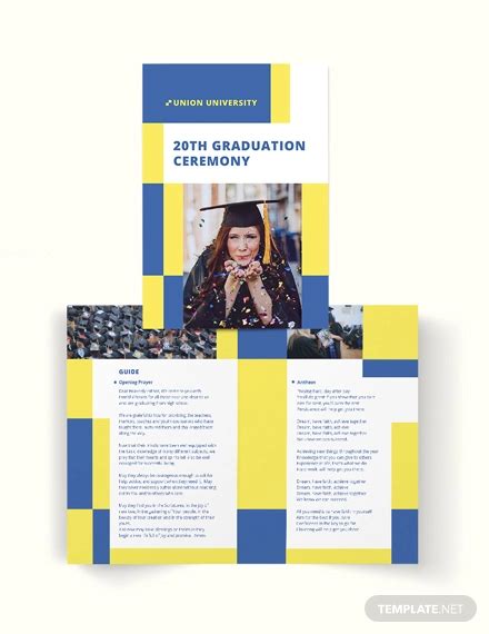 16 Graduation Brochure Templates Free Psd Eps Illustrator Ai Pdf