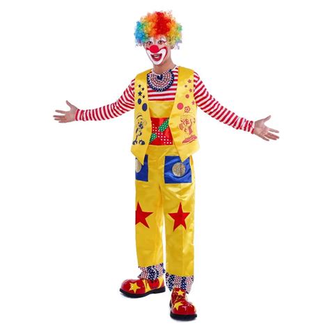 adult clown suit funny joker costume for adults party clothing clown ...