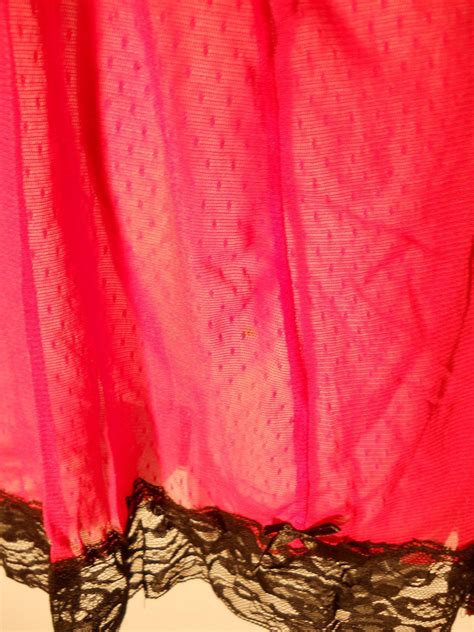 2 Piece Plus Size Just Sexy Lingerie 2X 3X Red Black Lace Babydoll Thong For Sale