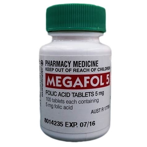 Megafol 5mg Folic Acid 100 Tablets S2 The Online Pharmacy