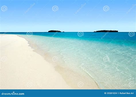 Opinião Da Paisagem Da Ilha Do Nude No Cozinheiro Islands Da Lagoa De Aitutaki Foto de Stock
