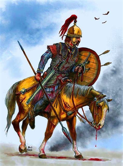 Gallic heavy horseman auxiliary in Caesar's army. These noblemen from allied tribes made up the ...