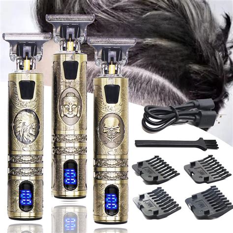 Máquina De Cortar Cabelo Para Barba Masculina Acabamento Profissional