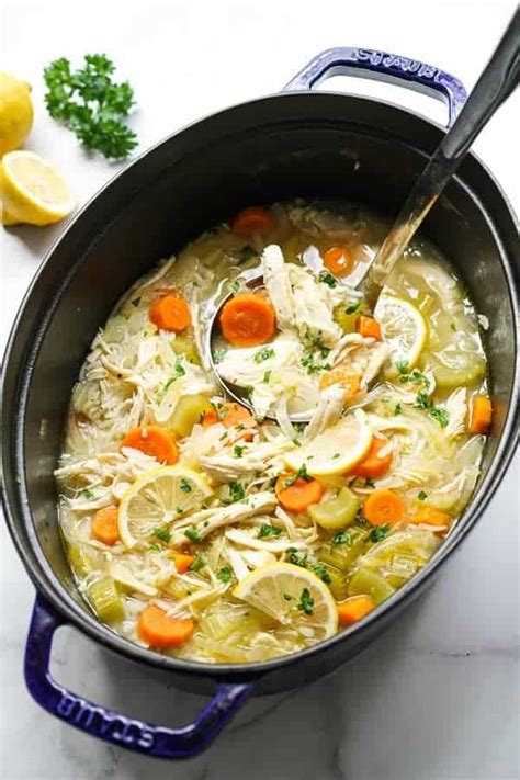 Lemon Chicken And Rice Soup Easy Joyous Apron