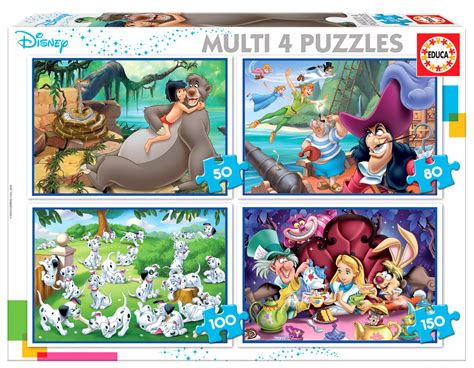 Educa Puzzle 50 Bohaterowie Bajek Disneya 50 80 100 150 El Educa