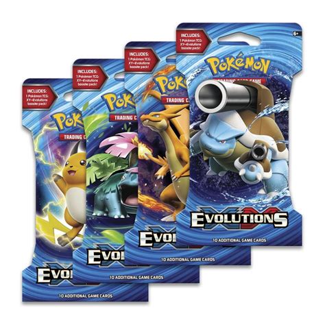 Pok Mon Tcg Xy Evolutions Sleeved Booster Pack Cards Pok Mon