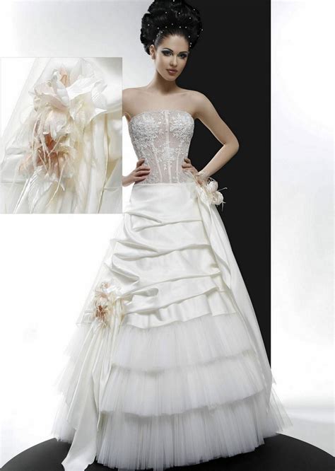 Sexy Transparent Strapless Wedding Gown (HS-862) - Wedding Gown and