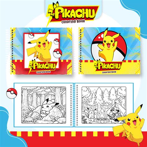Bobbie Goods Pokemon Para Imprimir - Livro de Colorir Pikachu Pokémon Estilo Bobbie Goods 51 Folhas 180g ...