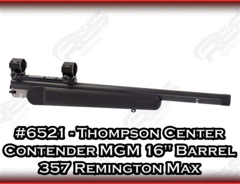 Thompson Center Contender Mgm Barrel Remington Maximum Res