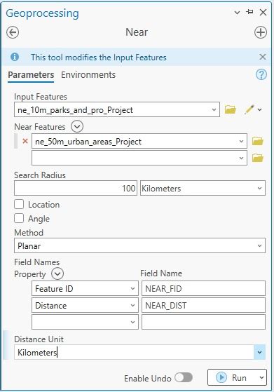 How To Calculate Distances Between Features In Arcgis Pro Geospatial