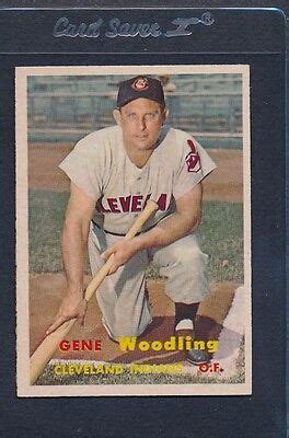 Topps Gene Woodling Indians Ex Mt Ebay