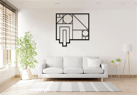 Geometric Wall Art Laser Cut Geometric Designs Office Wall - Etsy